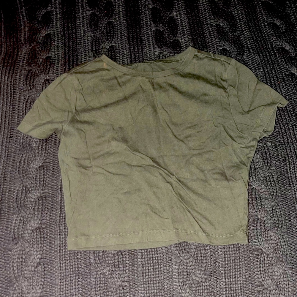 Wild Fable Crop T-shirt | S | Green